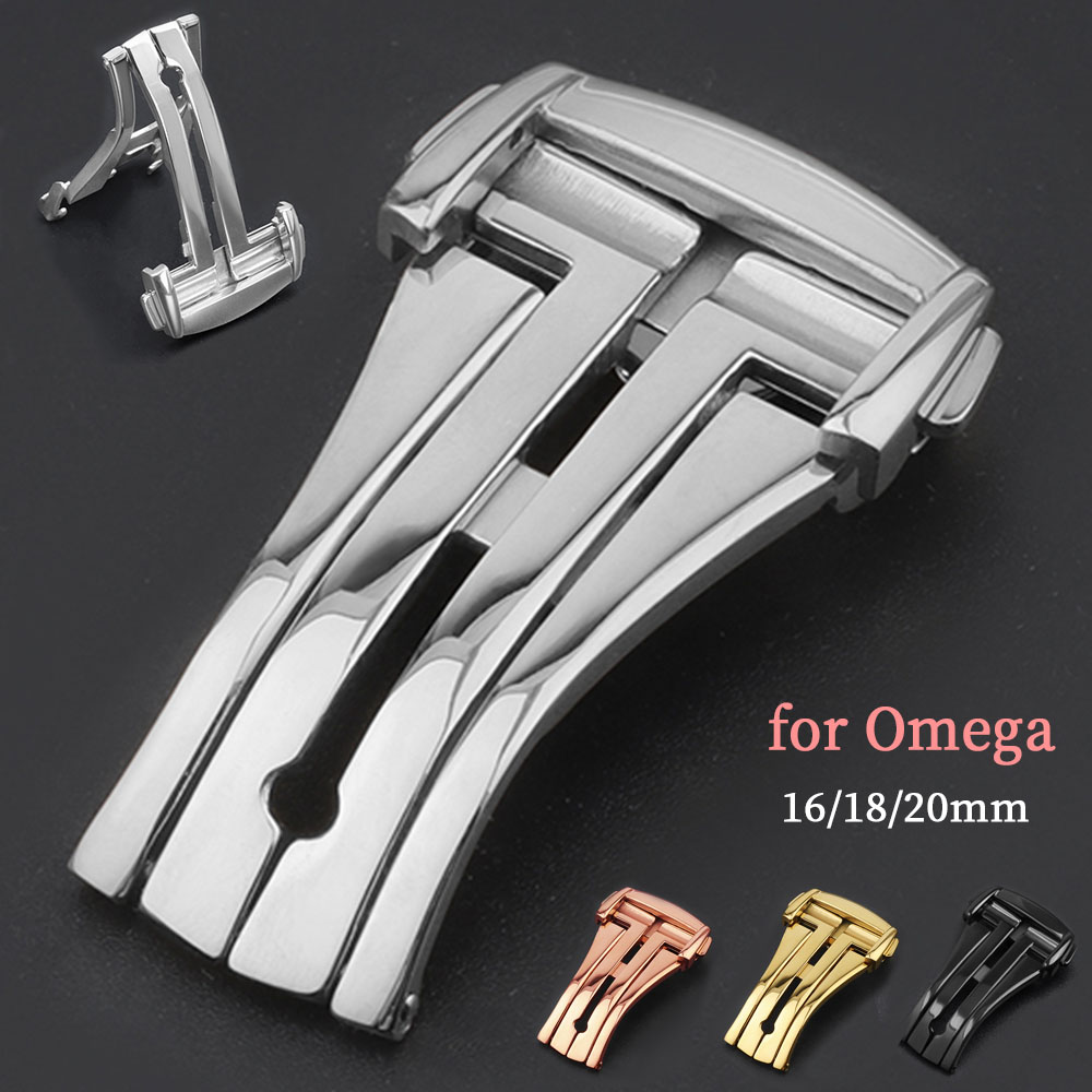 Butterfly Clasp Deployant - 16mm 18mm 20mm Stainless Steel Watch
