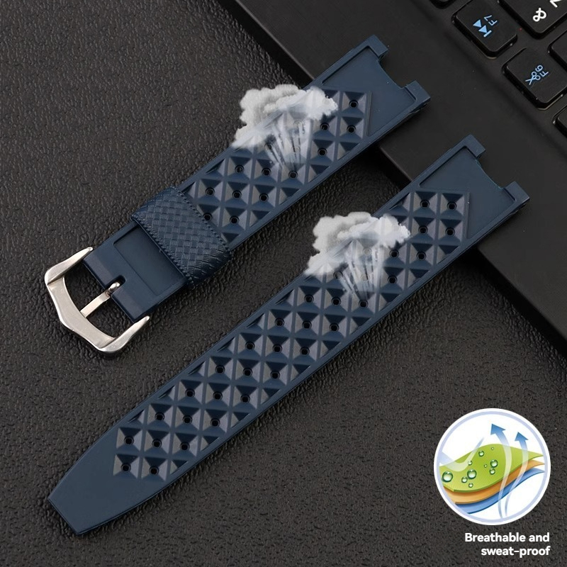 Rubber Men's Watch Strap for C - Cartier Watch Tank recension och pris
