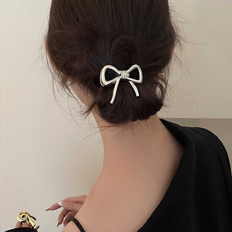 Korean Exquisite Metal Bow Hai - Silicone Band Women recension och pris